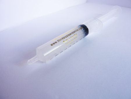 Single syringe teeth whitening gel refill