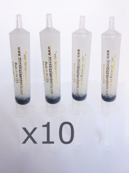 10 syringe teeth whitening gel refill