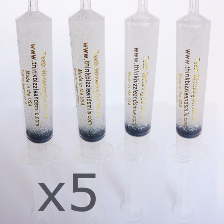 5 syringe teeth whitening gel refill